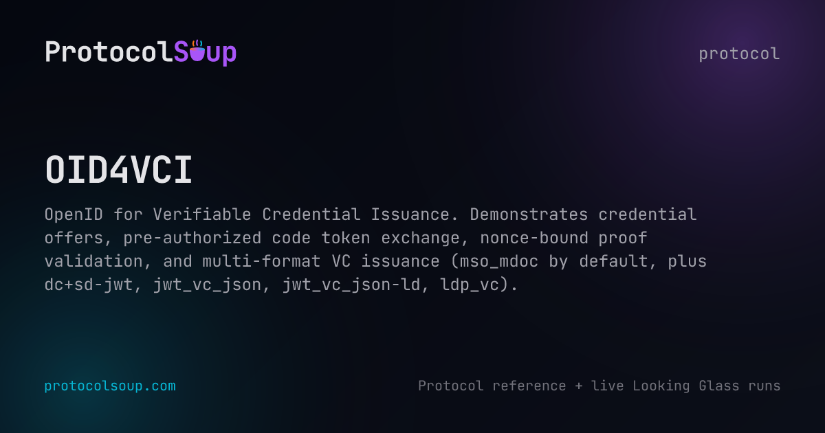 OID4VCI Tutorial - Verifiable Credential Issuance with OpenID ...