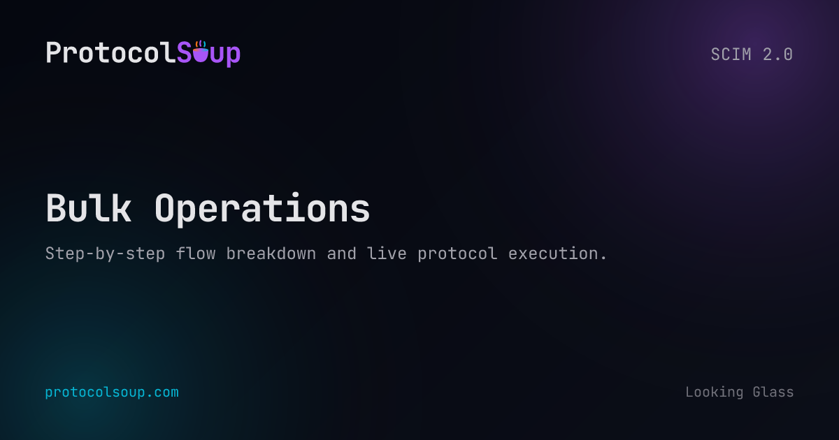 Bulk Operations - SCIM 2.0 Flow Step-by-Step Guide | Protocol Soup