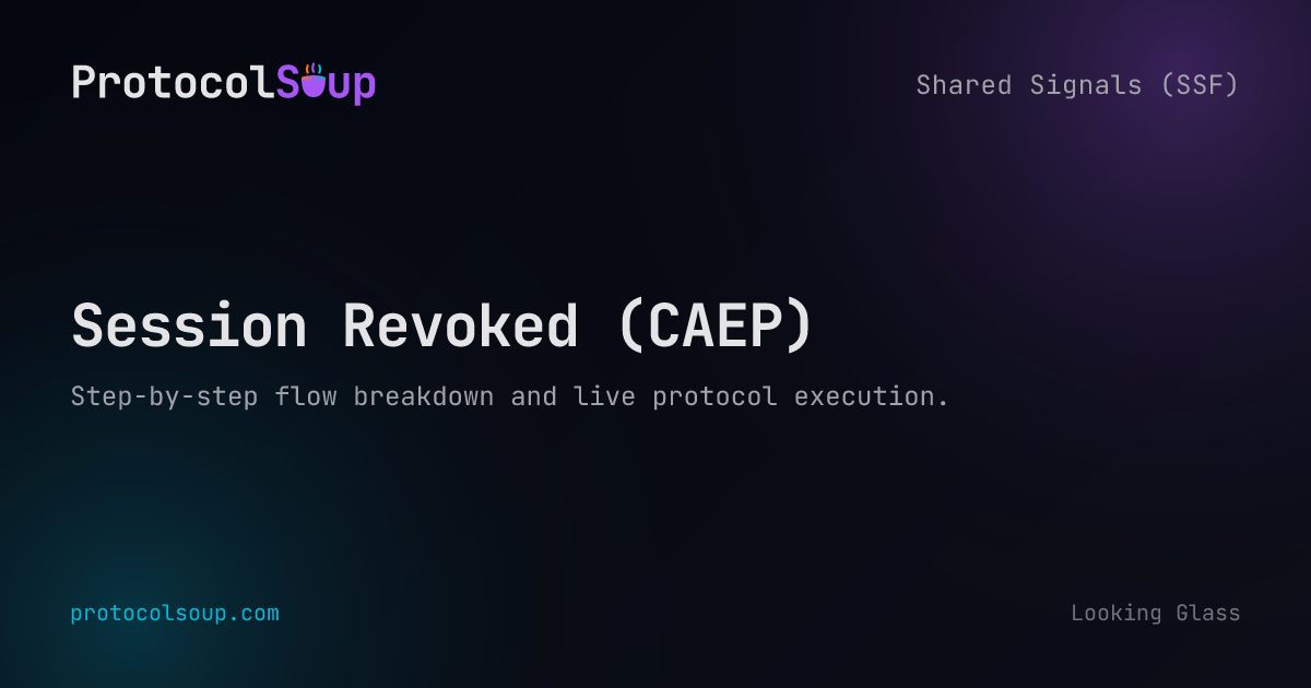 Session Revoked (CAEP) - SSF Flow Step-by-Step Guide | Protocol Soup